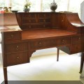 F38. Hekman Furniture desk. 39.5”h x 54”w x 31”d 